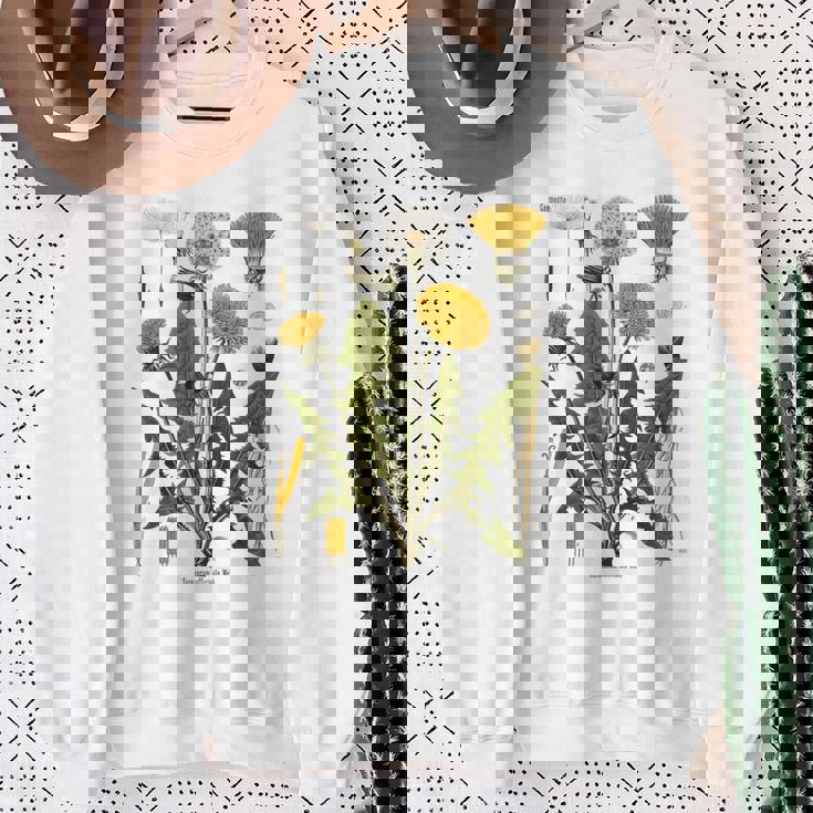 ヴィンテージ タンポポ チャート タンポポポ ボタニカル スウェットシャツ 年配の女性への贈り物