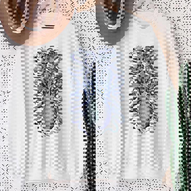 ヴィンテージ ブルー タコ スウェットシャツ 年配の女性への贈り物