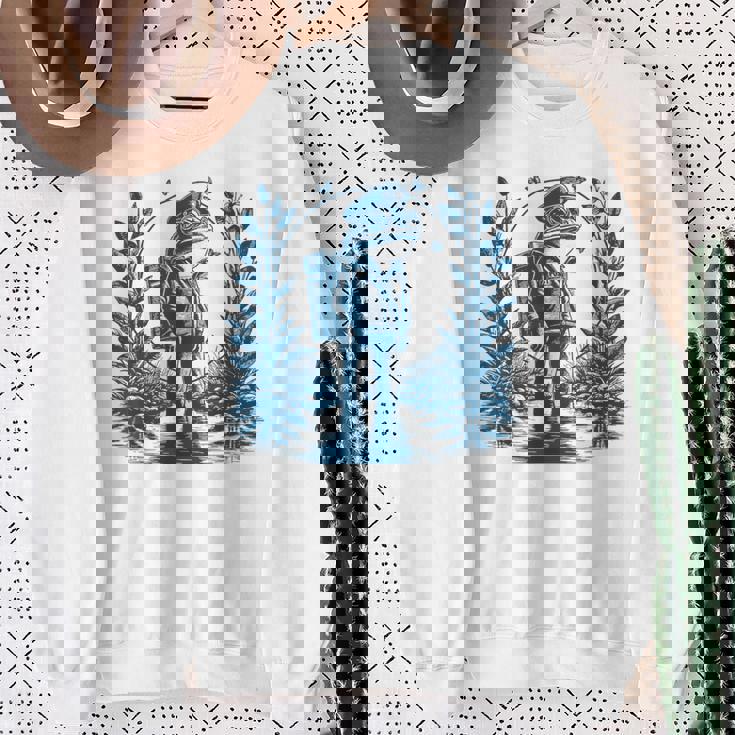 ヴィンテージスタイルの「郵便配達員カエル」 スウェットシャツ 年配の女性への贈り物