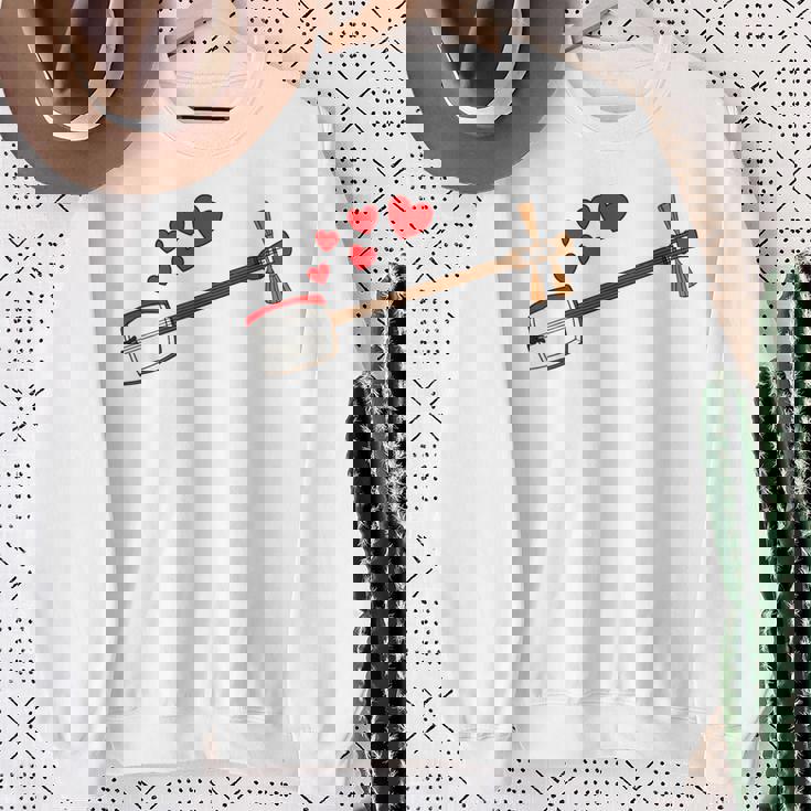 三味線 バレンタインデー ミュージシャン 結婚記念日 スウェットシャツ 年配の女性への贈り物