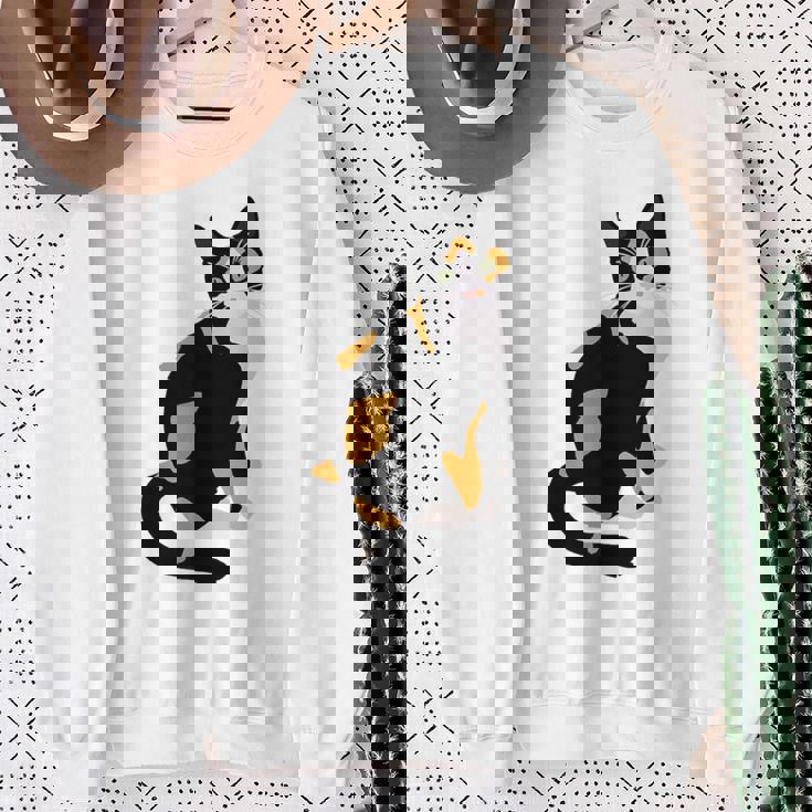 三毛猫ポートレート かわいい三毛猫 三毛猫好き スウェットシャツ 年配の女性への贈り物