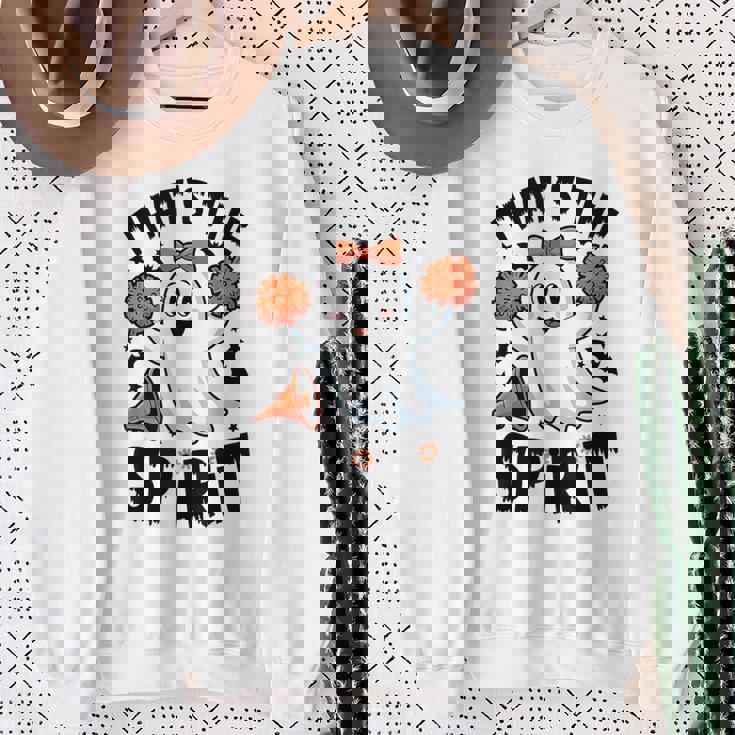 不気味なチアリーダー ゴースト ハロウィンコスチューム チアママスピリット。 スウェットシャツ 年配の女性への贈り物