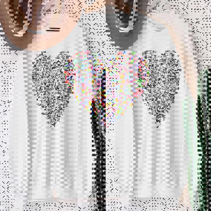 世界国旗 ハート 国旗 旅行 トラベラー スウェットシャツ 年配の女性への贈り物