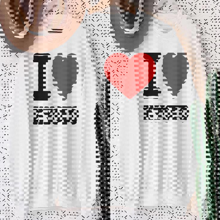 京都が大好き- I Love Kyoto スウェットシャツ 年配の女性への贈り物