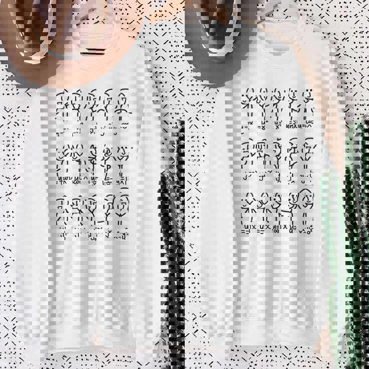 代数ダンス 面白い関数 グラフ 図表 数学方程式 スウェットシャツ 年配の女性への贈り物