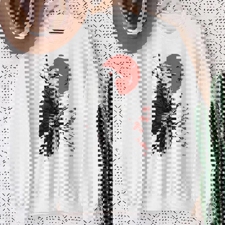 侍戦士 鳥 日本 アニメ グラフィックデザイン スウェットシャツ 年配の女性への贈り物