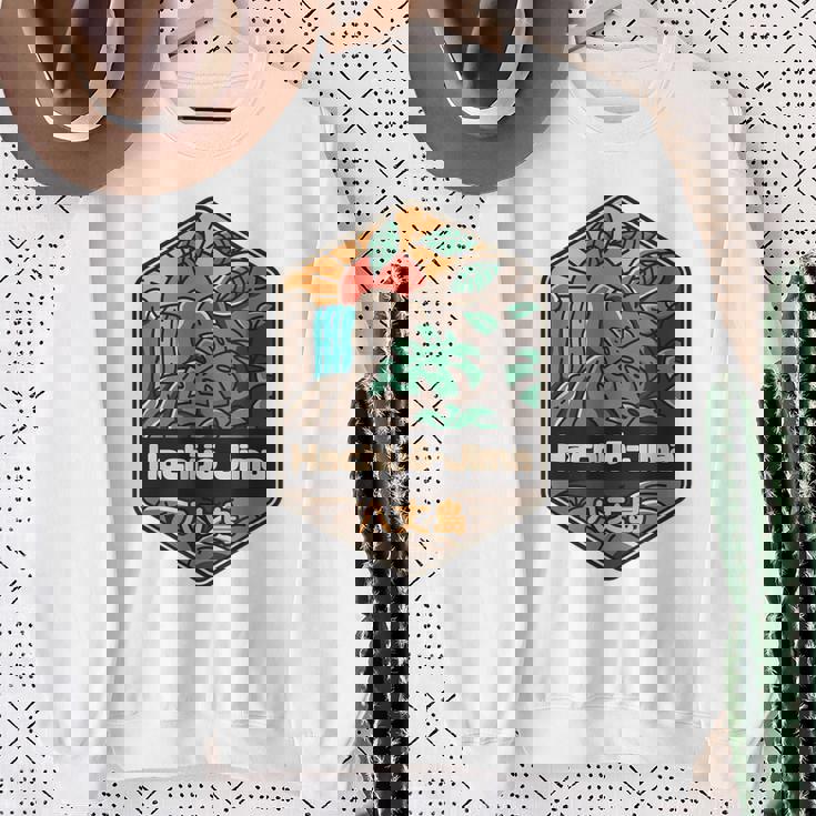 八丈島 日本の島 日本 スウェットシャツ 年配の女性への贈り物