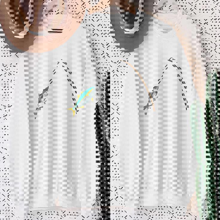 右往左往 さお うお おもしろデザイン 長袖tシャツ スウェットシャツ 年配の女性への贈り物