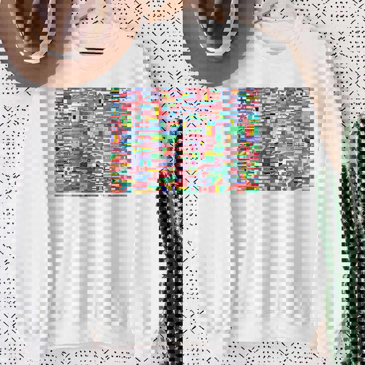 国際世界旗 国旗 世界地図 地球儀 スウェットシャツ 年配の女性への贈り物