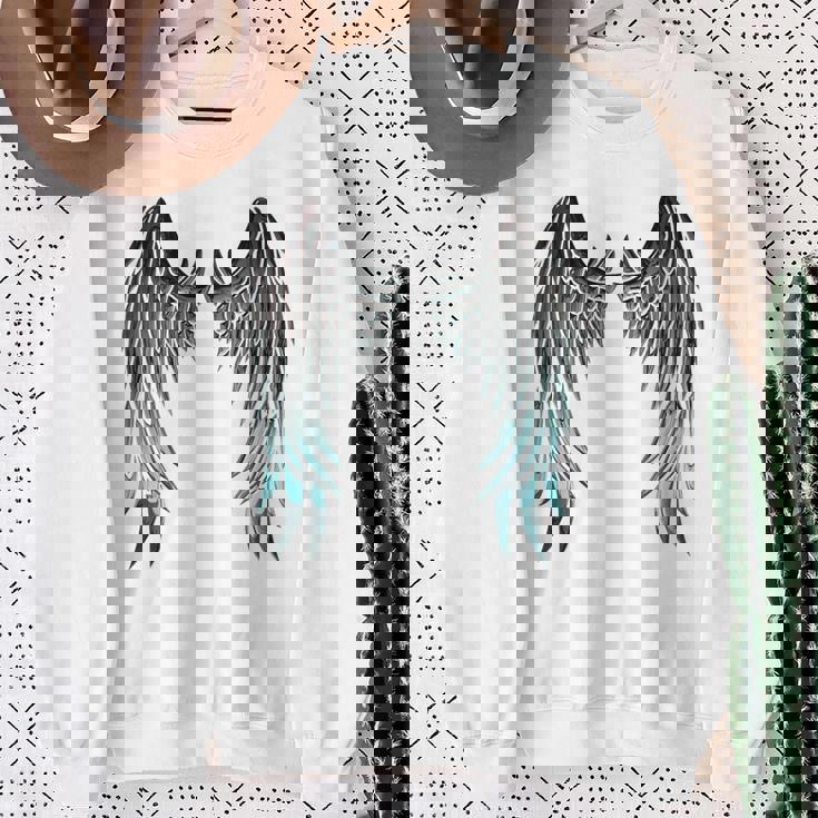 天使の羽 バックプリント スウェットシャツ 年配の女性への贈り物