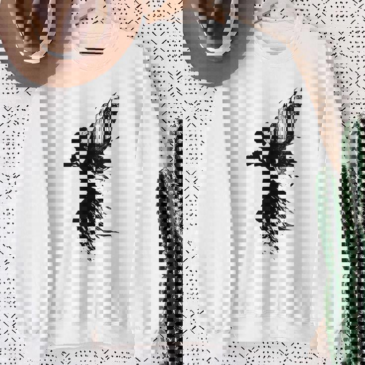 妖精 神話 ホールド カメラ グラフィック ファンタジー ポートレート 妖精 スウェットシャツ 年配の女性への贈り物