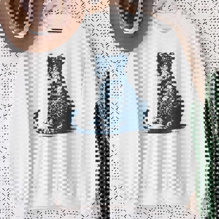 子ライオン – 子ライオンの後姿 スウェットシャツ 年配の女性への贈り物