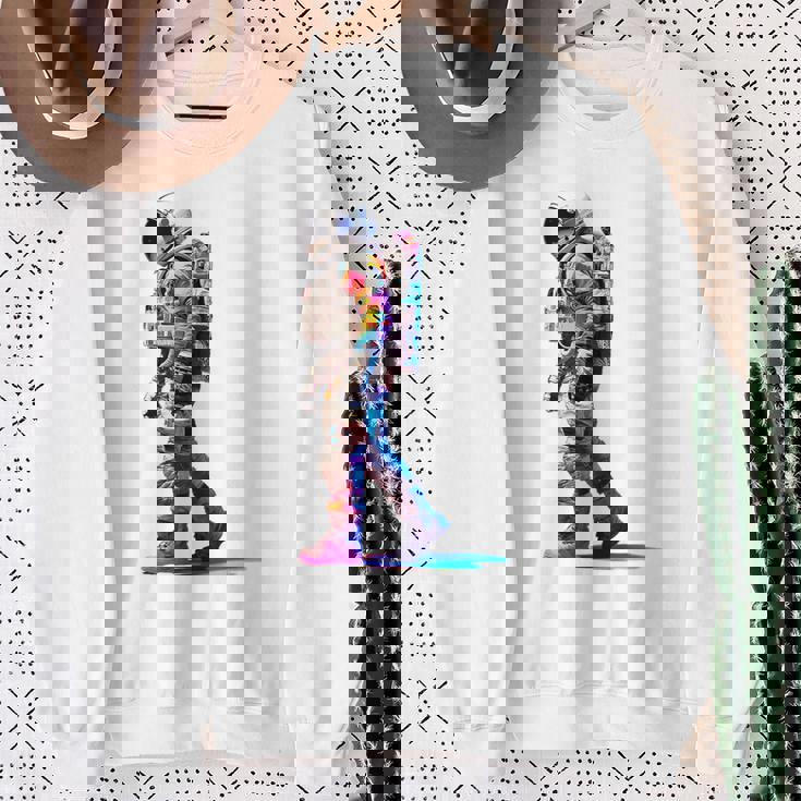 宇宙飛行士 宇宙モチーフ カラフル 宇宙飛行士 スウェットシャツ 年配の女性への贈り物