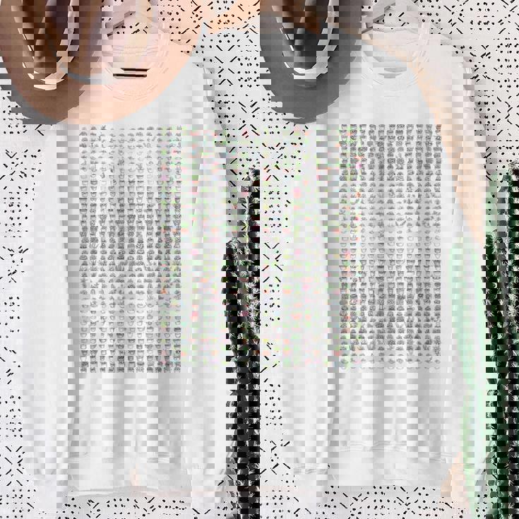 小さなかわいい多肉植物 スウェットシャツ 年配の女性への贈り物