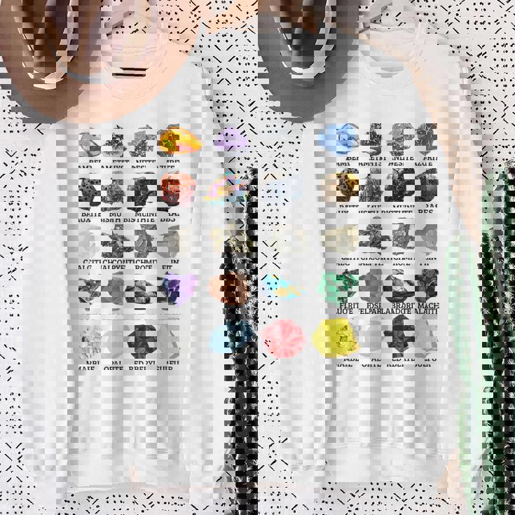 岩石・鉱物の種類 宝石学・地質学 教育 スウェットシャツ 年配の女性への贈り物