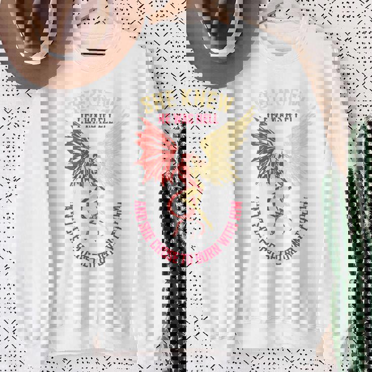 悪魔と天使のパートナー カップルコスチューム バレンタインデー バックプリント スウェットシャツ 年配の女性への贈り物