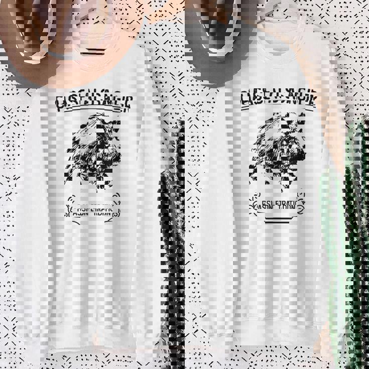 情熱と伝統の猪狩猟 スウェットシャツ 年配の女性への贈り物