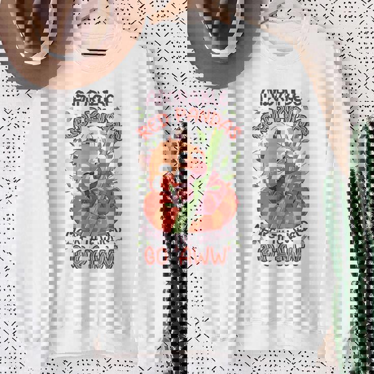 愛らしいレッサーパンダが世界を「Aww」にします。 スウェットシャツ 年配の女性への贈り物