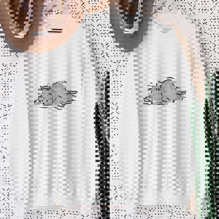 押してもダメならもうダメだ ネタ ことわざ 格言 慣用句 ジョーク ギャグ ダジャレ ツッコミ 猫 おもしろ 長袖tシャツ スウェットシャツ 年配の女性への贈り物