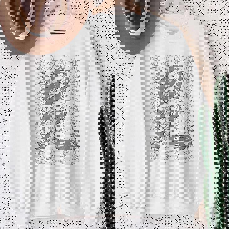 日本 侍 武士 上杉謙信 漢詩 九月十三夜 漢字 毘沙門天 旗印 バックプリント スウェットシャツ 年配の女性への贈り物