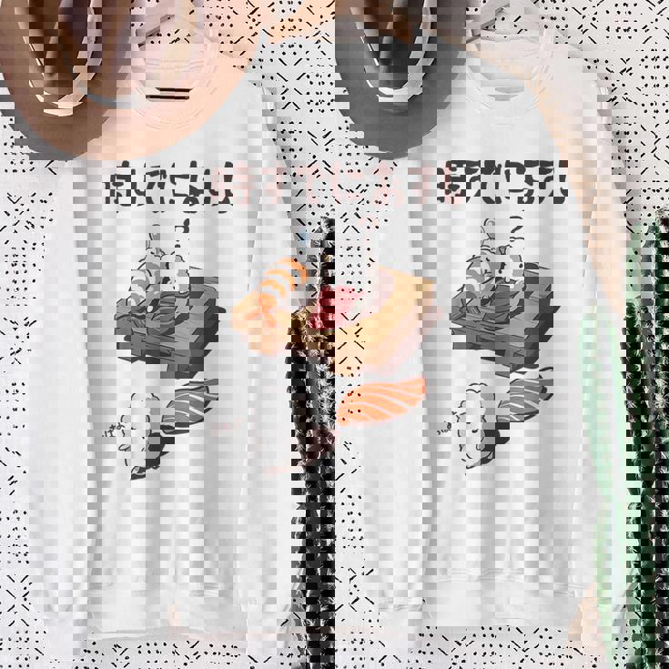 時すでにおすし ネタ ことわざ 言い間違いことわざ ジョーク ギャグ ダジャレ ツッコミ 寿司 スウェットシャツ 年配の女性への贈り物