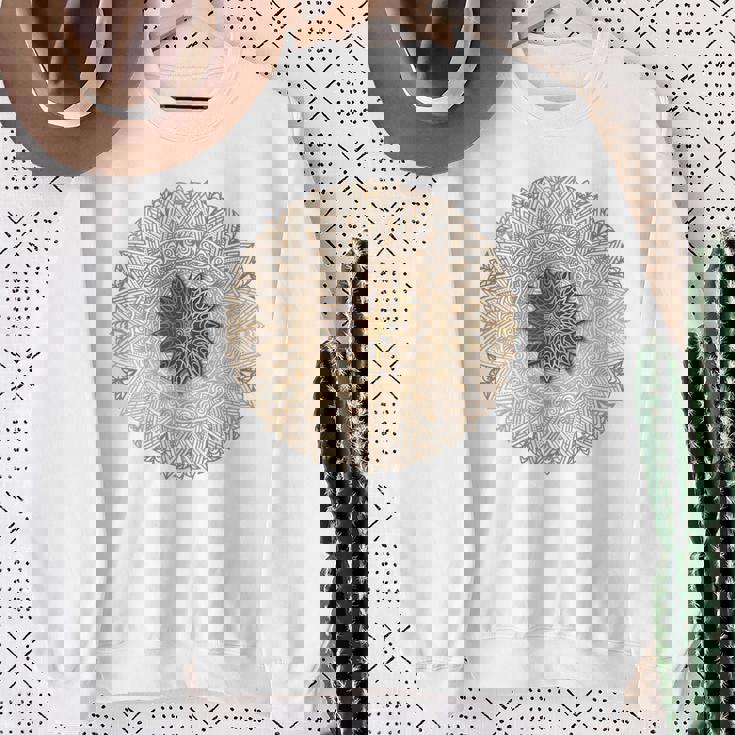 曼荼羅 最高のヨガバックプリント スウェットシャツ 年配の女性への贈り物