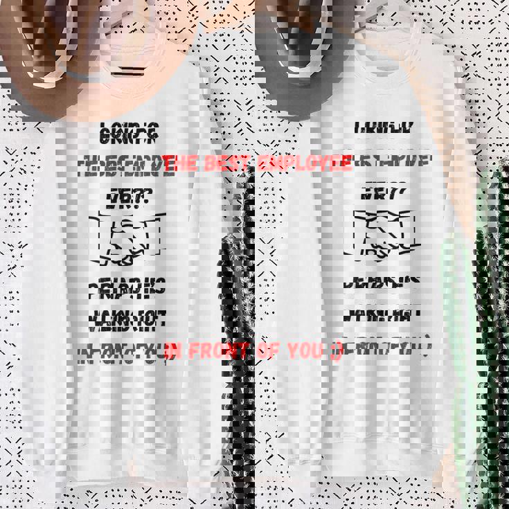 最高の雇用主をあなたの目の前で探しているデザイン スウェットシャツ 年配の女性への贈り物