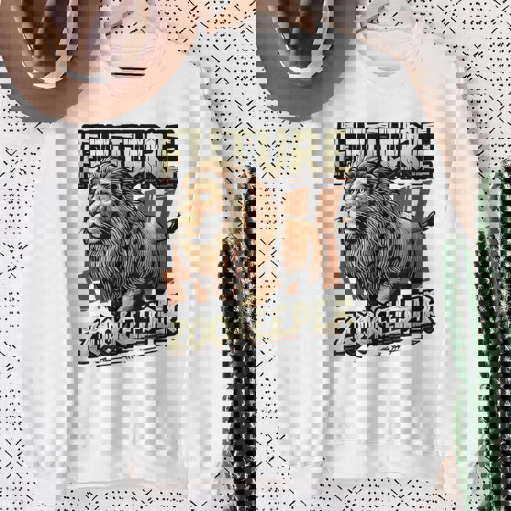 未来の飼育係ライオンの恋人 スウェットシャツ 年配の女性への贈り物