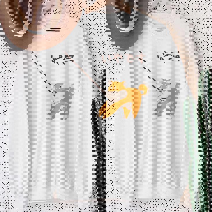 柴犬 犬 嫌です 拒否柴 散歩拒否 帰宅拒否 赤柴 怒柴 怒った犬 かわいい おもしろ スウェットシャツ 年配の女性への贈り物