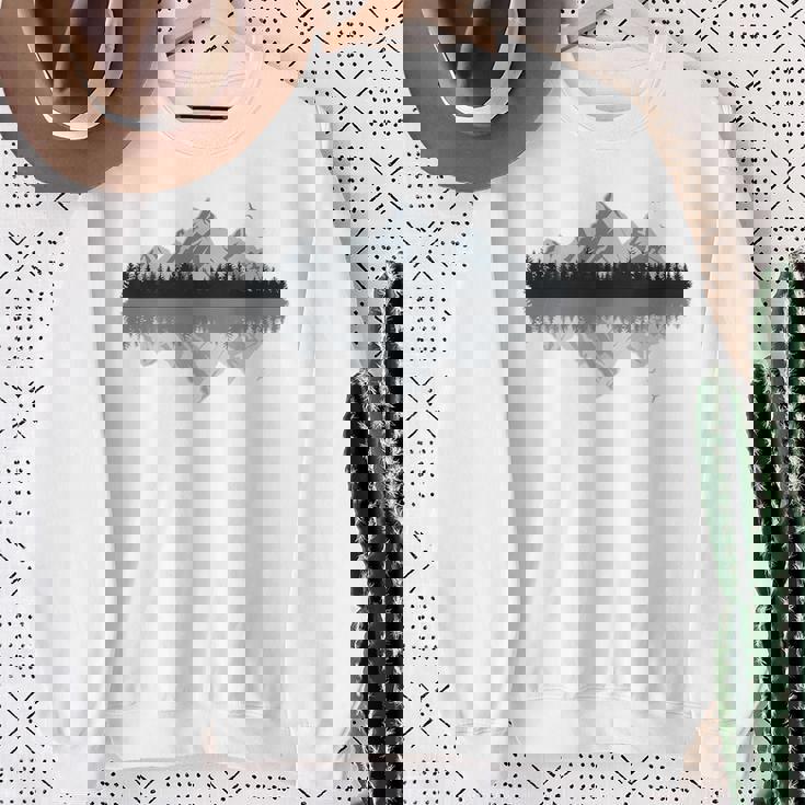 森 山 反射 野生動物 自然 ハイキング ハイカー スウェットシャツ 年配の女性への贈り物