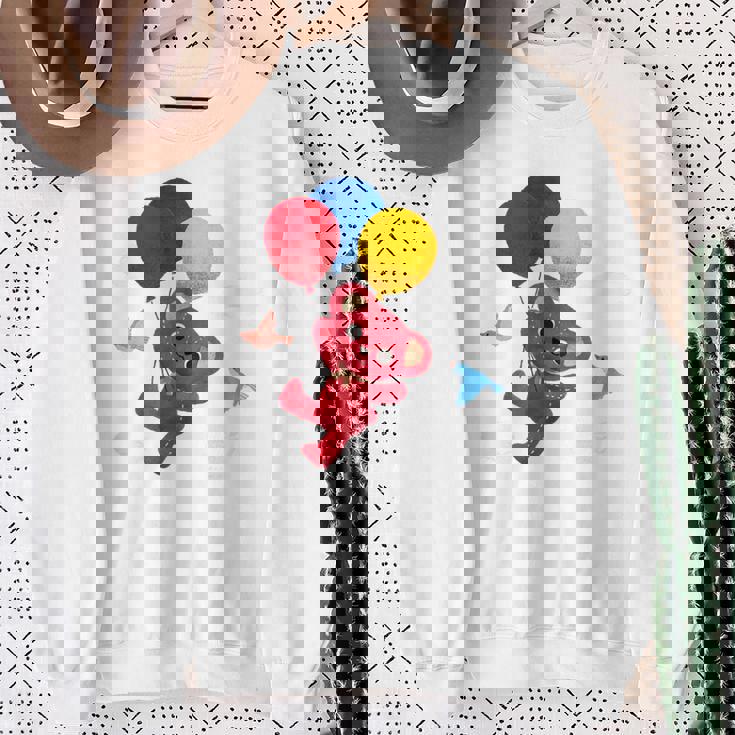 森のぬいぐるみラズ ぷかぷか風船 スウェットシャツ 年配の女性への贈り物