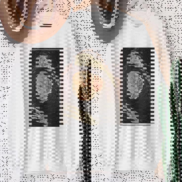 死んだ母 エゴン・シーレ作 1910 長袖tシャツ スウェットシャツ 年配の女性への贈り物