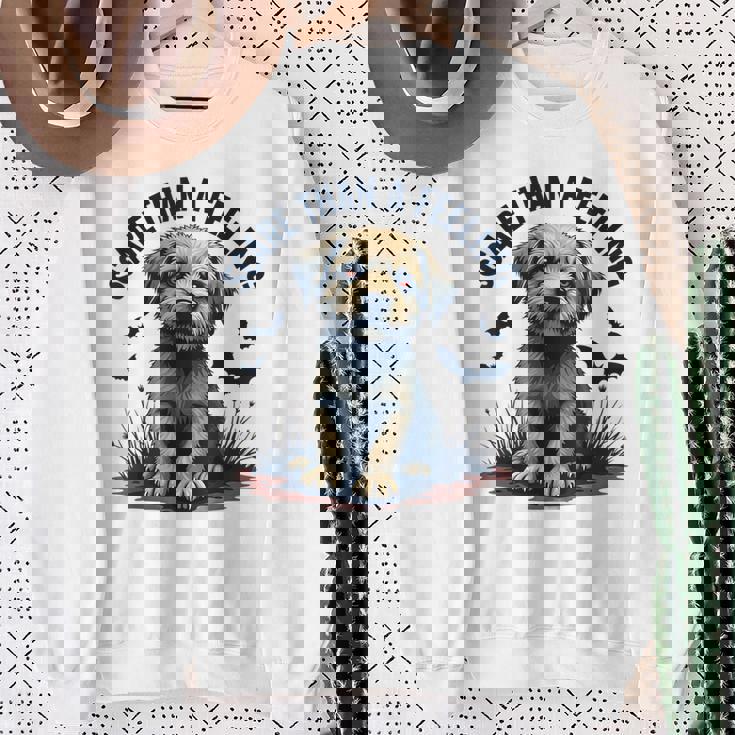 気持ちより怖い愛らしい子犬 スウェットシャツ 年配の女性への贈り物