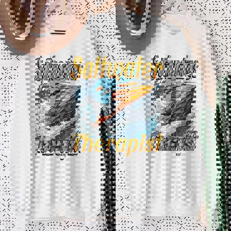 海水療法士ジェットスキー愛好家 スウェットシャツ 年配の女性への贈り物