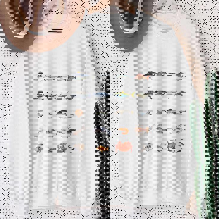 海鮮 ネタ 面白いtシャツ おもしろ 食べ物 文字入り メンズ 面白い 服 オリジナル グッズ 文字tシャツ プレゼント 長袖tシャツ スウェットシャツ 年配の女性への贈り物