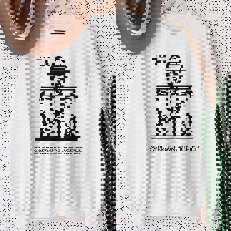 田んぼのかかし スウェットシャツ 年配の女性への贈り物