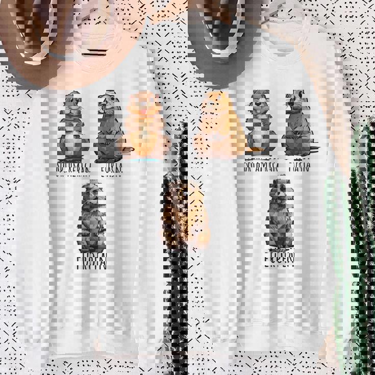 異なるタイプのビーバーズ品種コレクション、かわいいビーバーが大好き。 長袖tシャツ スウェットシャツ 年配の女性への贈り物