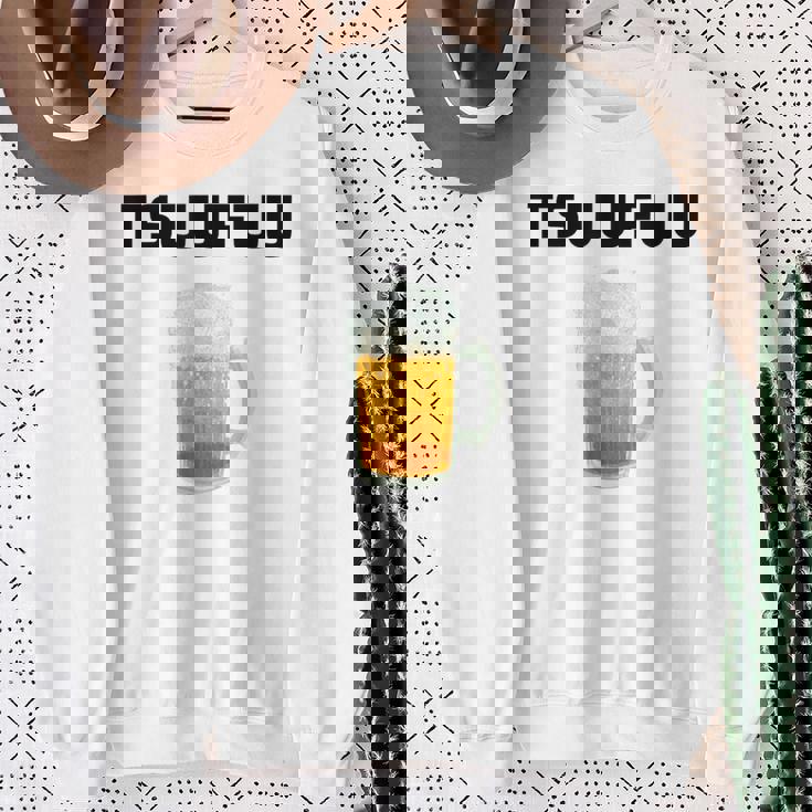 痛風 ビール 自虐 デブ ウケる ギフト ロゴ 面白 ジョーク おもしろ ネタ オリジナル 白 スウェットシャツ 年配の女性への贈り物