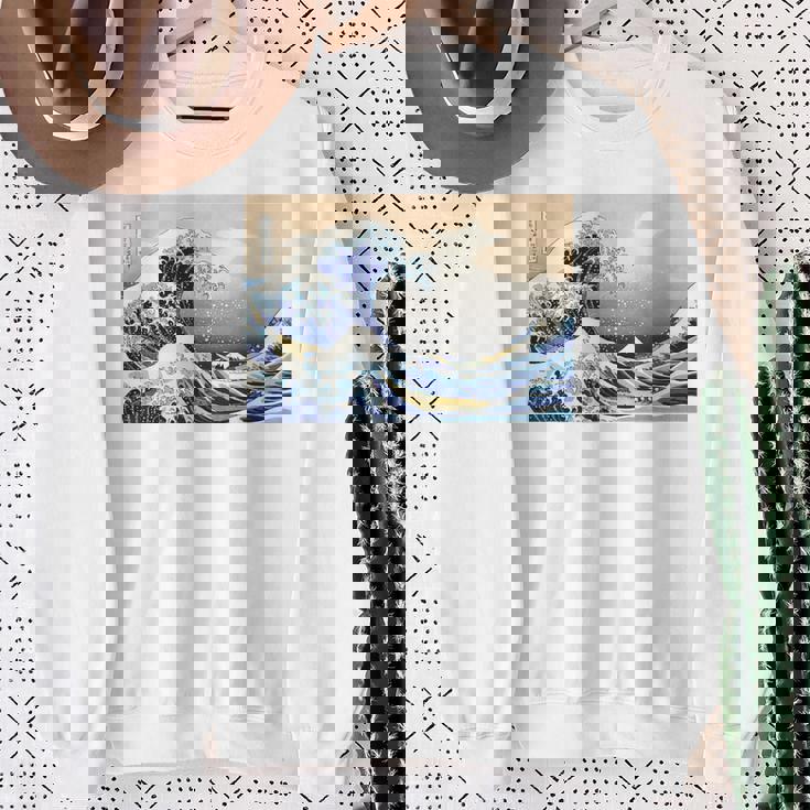 神奈川沖大波 北斎 日本美術 スウェットシャツ 年配の女性への贈り物