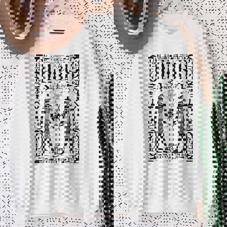 神聖幾何学科学 エジプト神アヌビス ホルスの目 スウェットシャツ 年配の女性への贈り物