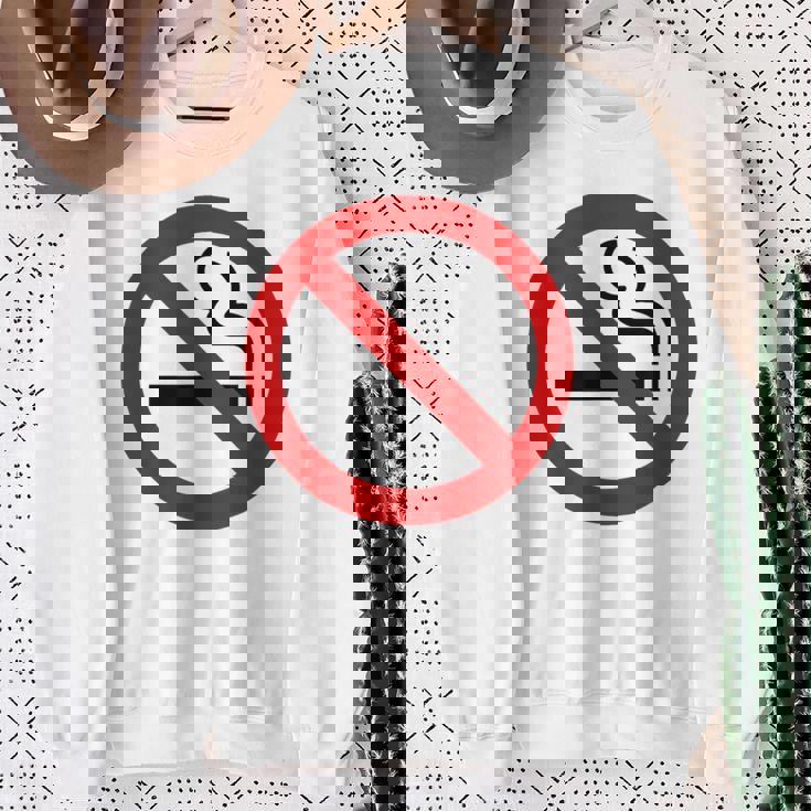 禁煙シンボル ノベルティ 禁煙サイン スウェットシャツ 年配の女性への贈り物