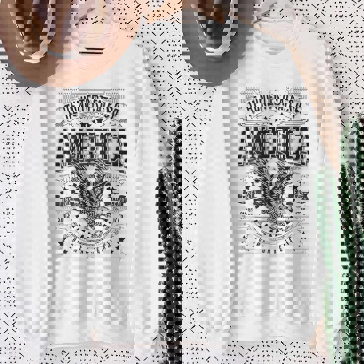 米国 アメリカン イーグル アメリカ国旗 パトリオット Usa バックプリント メンズ スウェットシャツ 年配の女性への贈り物