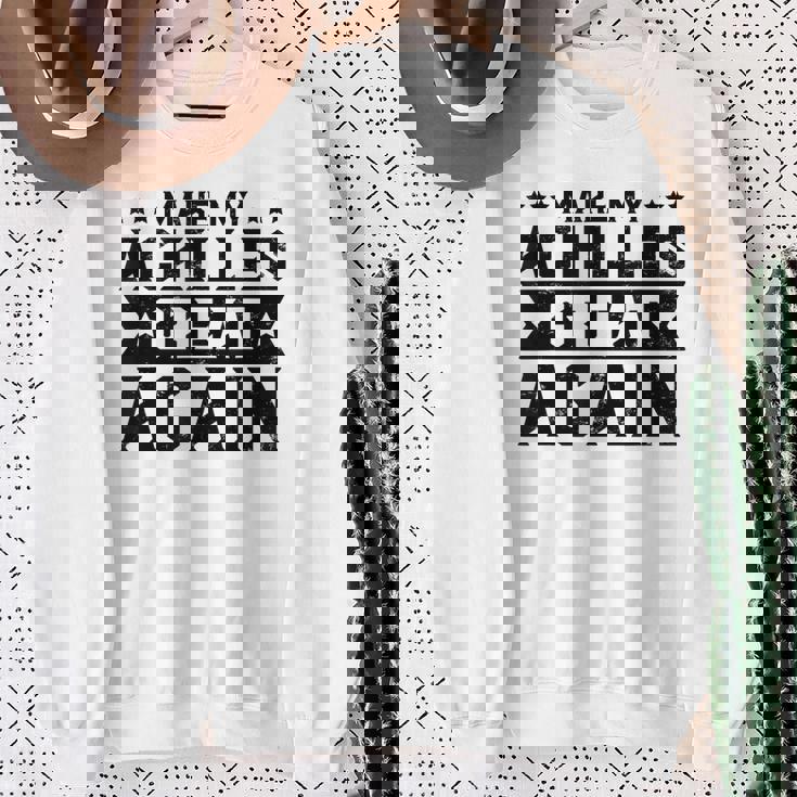 素晴らしいアキレス腱膝アパレル スウェットシャツ 年配の女性への贈り物