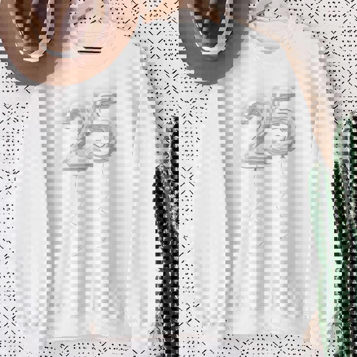 結婚25周年記念バルーン No スウェットシャツ 年配の女性への贈り物