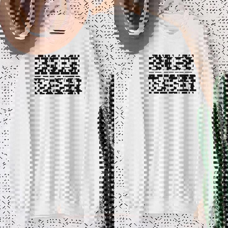 英語教師 かわいい教師の学校服 スウェットシャツ 年配の女性への贈り物