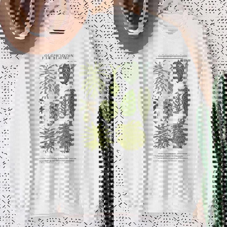 葉 フィロデンドロン サトイモ 植物 恋人 ギフト アンスリウム スウェットシャツ 年配の女性への贈り物