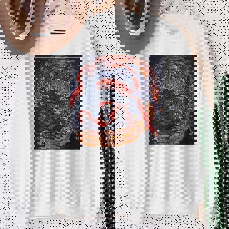 葛飾北斎作 鳳凰 長袖tシャツ スウェットシャツ 年配の女性への贈り物