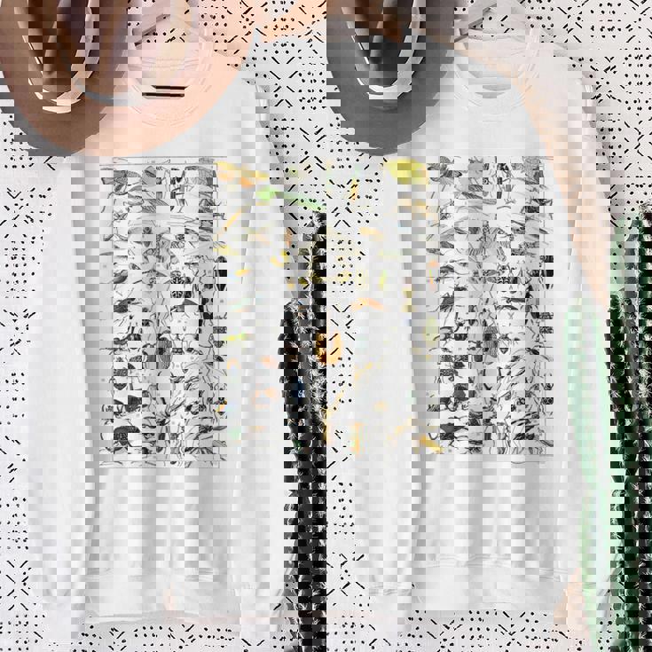 虫 昆虫 虫虫型 昆虫学プリント 虫プリント スウェットシャツ 年配の女性への贈り物