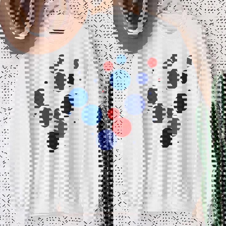 赤 青 ドット イベント 家族 お揃い スウェットシャツ 年配の女性への贈り物