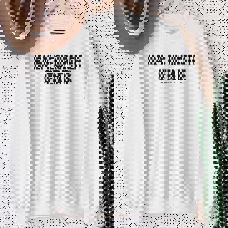 重機オペレーター キャリア 新 プロフェッショナル モダン スウェットシャツ 年配の女性への贈り物